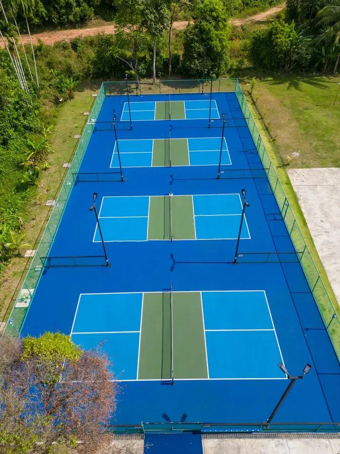 Outdoor Cushioned Pickleball Court